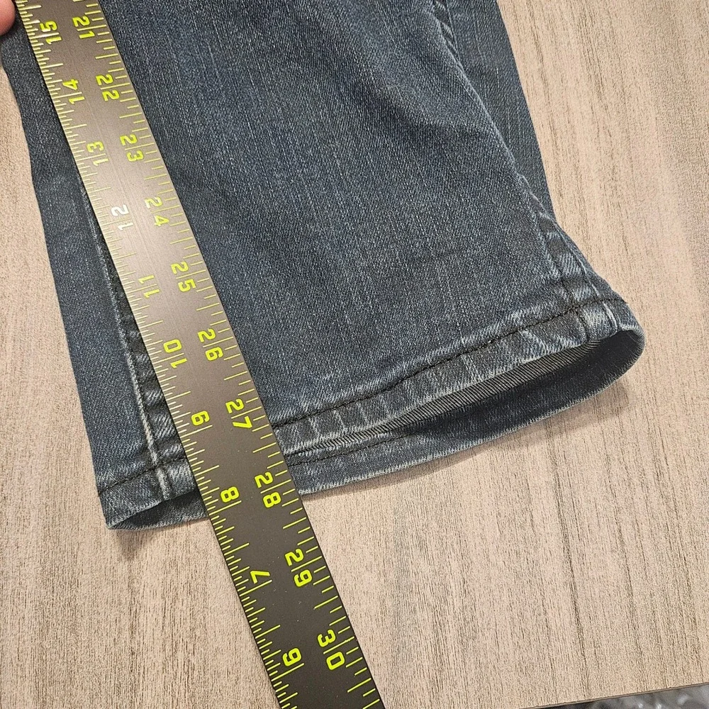 Levis 513 Slim Straight Jeans Mens 33x30‎ Dark Wash Blue Stretch Denim Pants